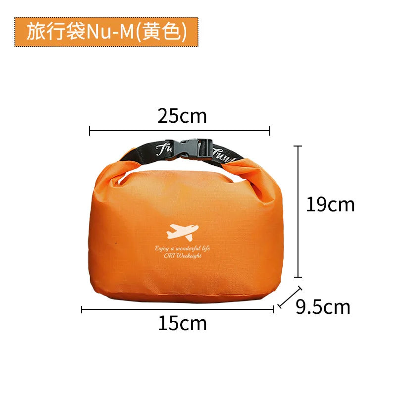 Roll Top Travel Storage Bags 420D Oxford Waterproof Stuff Sacks for Camping Hiking Gear Dirt Proof Packing Pouches Clear Green