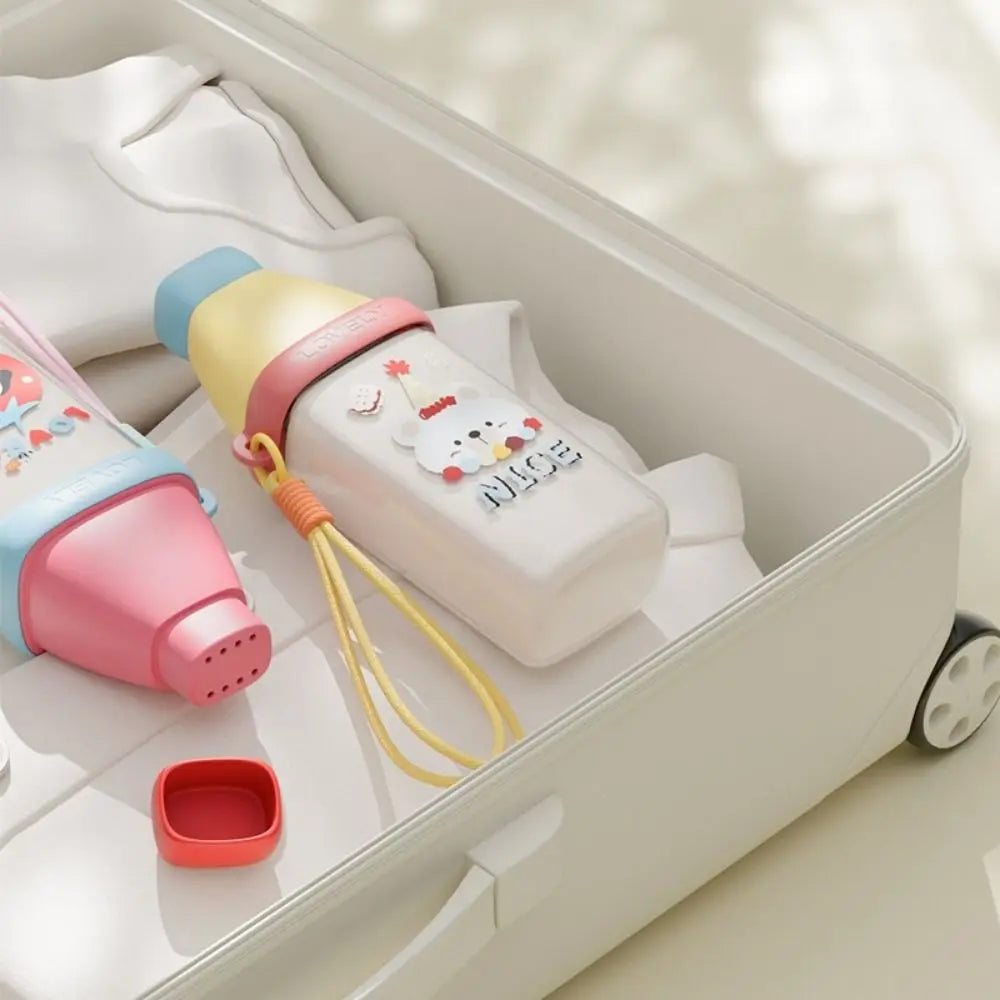 Plastic 3 in 1 Toothbrush Cup Cartoon Large Capacity Mouthwash Cup Space Saving Toothbrush Toothpaste Storage Box For Home