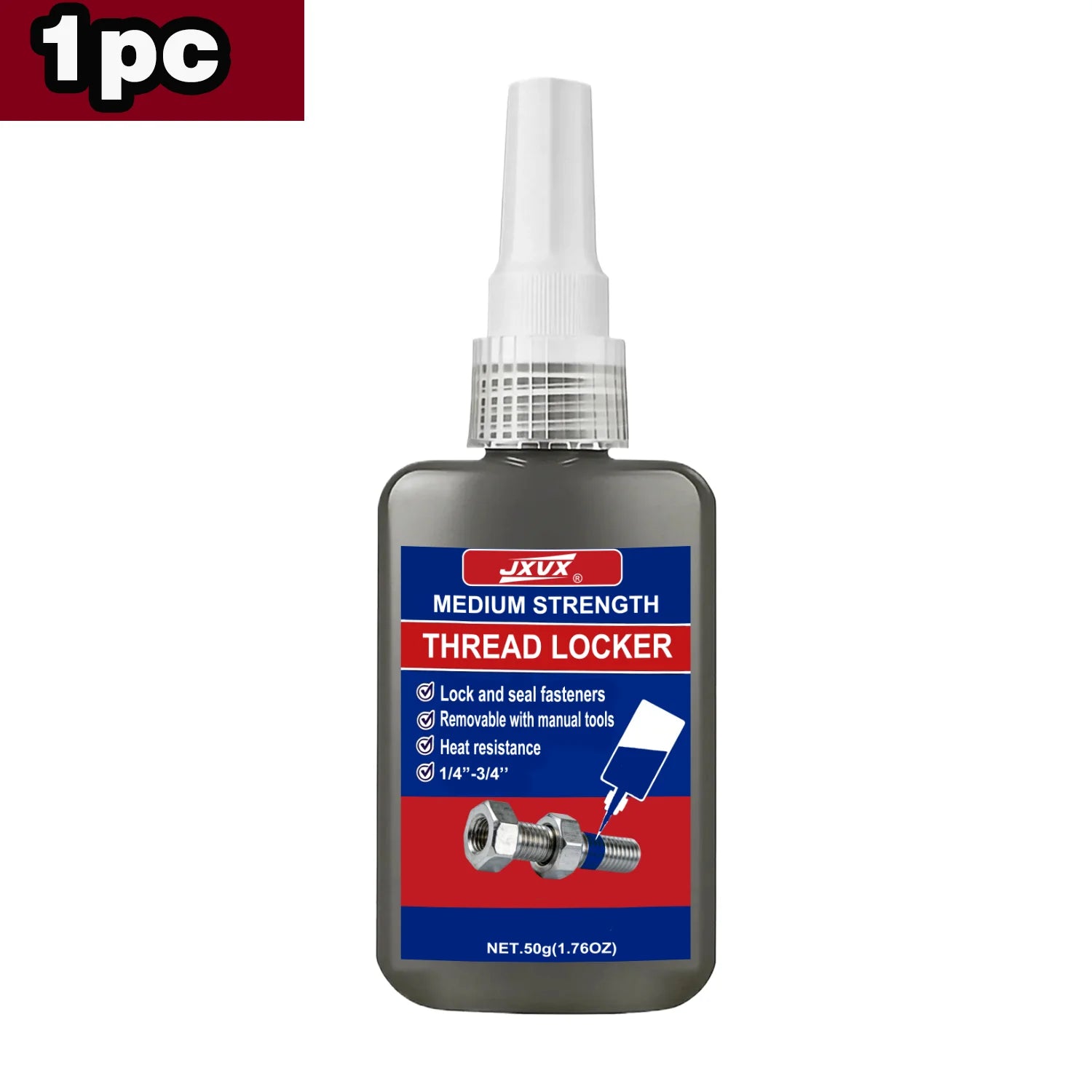 243/271 Medium Strength To High Threadlocker Blue  Red Threadlocker Adhesive Thread Locker Blue Screw Glue Agent Anaerobic Glue Anti-Loose 50ml.