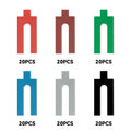 Professional Plastic Tile Leveling Spacers, U-Shaped Glazing Blocks, Smooth Surface, Reusable, For Floor Wall Tile Gap Fixing