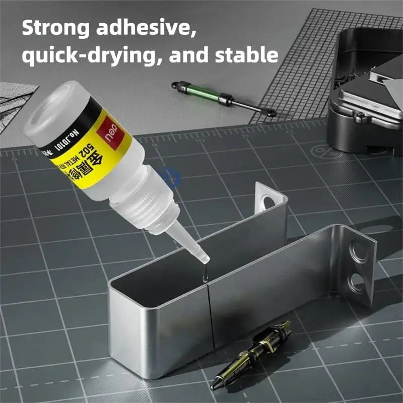 Deli 502 Professional Strength Super Glue Fast Cyanoacrylate Adhesive Hardware Metal Cars Wood Crafts Hobbies Instant Bonding