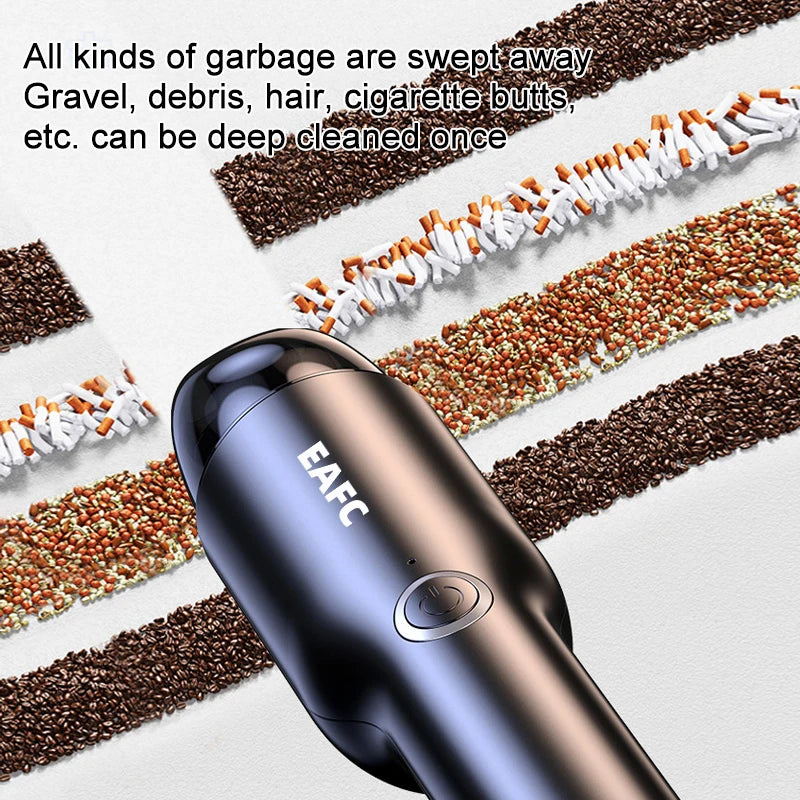EAFC Car Vacuum Cleaner 10000Pa Powerful Wireless Handheld Car Household Appliance Cleaning Machine Portable Car Robot Car Clean