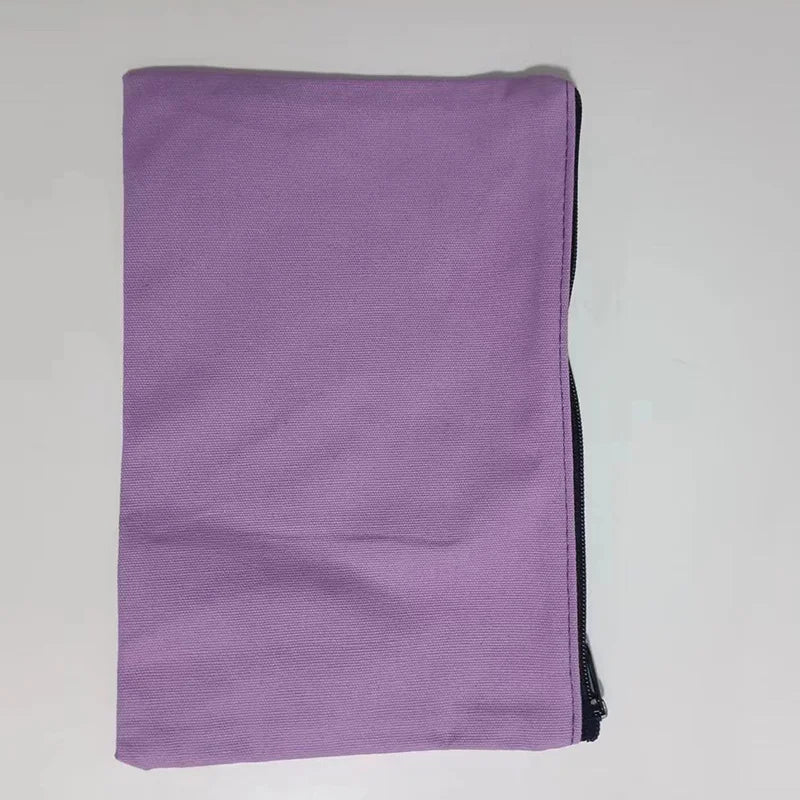 10/20/50 Canvas Zipper Bag, Stationery Packaging Bag, Change Storage Bag, Small Business Gift Bag Customizable Logo
