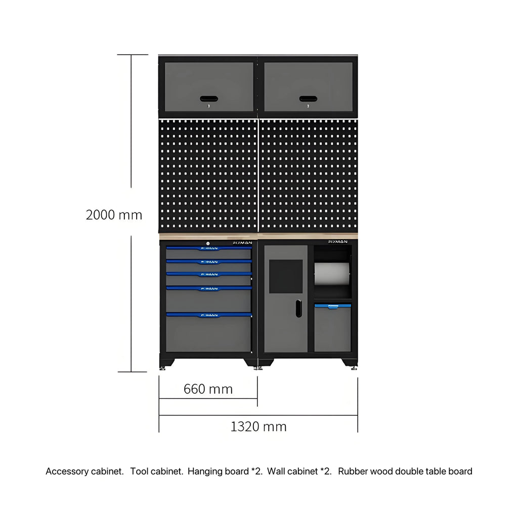 Multi-Functional Heavy- Auto Repair Tool Cabinet Workbench Operation Table 4S Store Maintenance Workshop Car Care Equipment