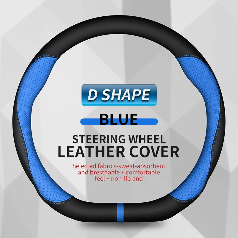 Car Steering Wheel Cover For Ebro S400 S700 S800 S900 2025 2026 2027 Leather Protector Anti Slip Wear-resistant Auto Accessories