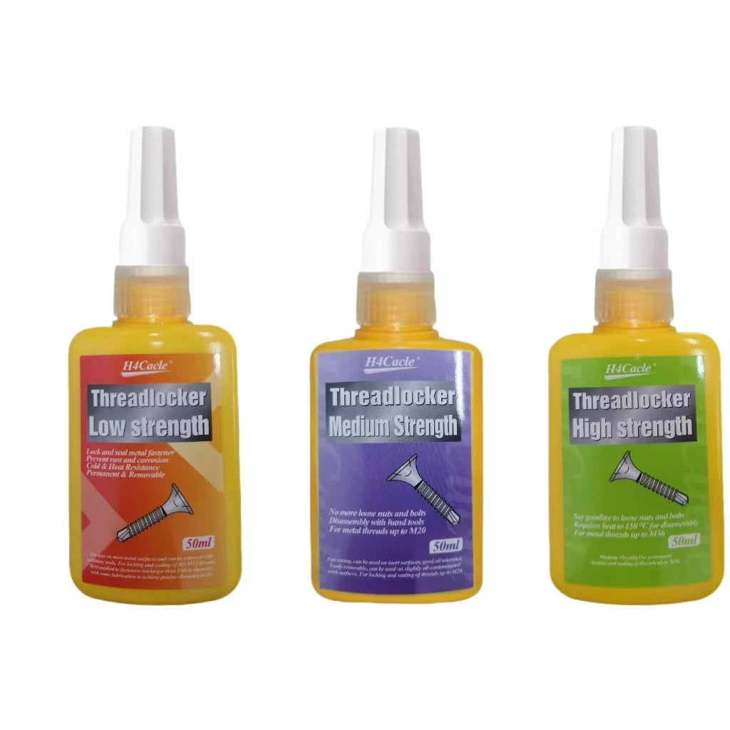 50ml Threadlocker Screw Glue Quickly Cured Thread Locking Agent Anaerobic Adhesive Corrosion-Resistant Anti-Loosening Glue