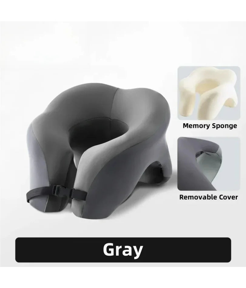 Portable U-shaped Travel Pillow Memory Foam Sleeping Pillows Office Nap Pillow Car Airplane Neck Cushion Ergonomic Head Support