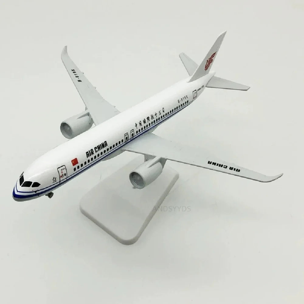 Souvenir Toy Planes 20cm scale Aircraft Series C919 Air China Airways Alloy Adults Fun Metal Miniature Airplane Diecast Model