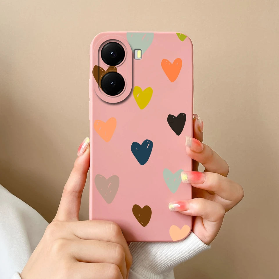 For Xiaomi Poco X7 Pro Case Lovely Bear Love Heart Shockproof Anti-fall Antifouling Luxury Shell For xiaomi poco x7 pro Coque
