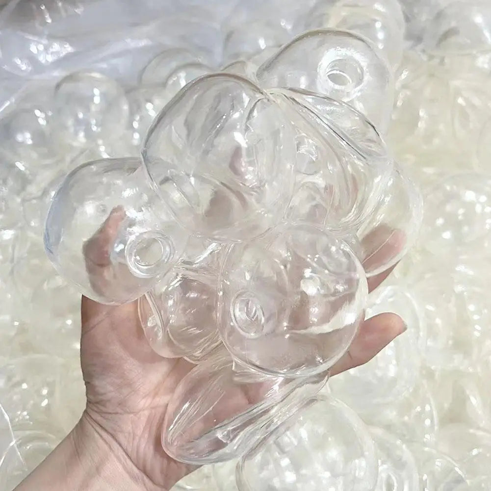 Stress Relief Toys 10pcs Diy Stress Ball Making Kit Tpr Skins Fillers for Personalized Squeeze Anxiety Relief