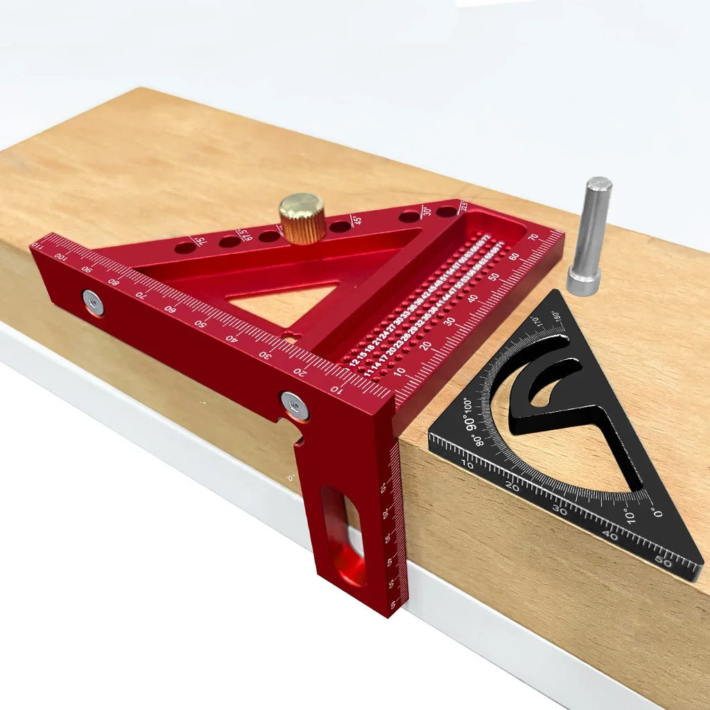 2-in-1 Upgraded Carpentry Set Square - with  Small Triangle Ruler - 3D Multi-Angle Carpentry Square Protractor With Angle Tool