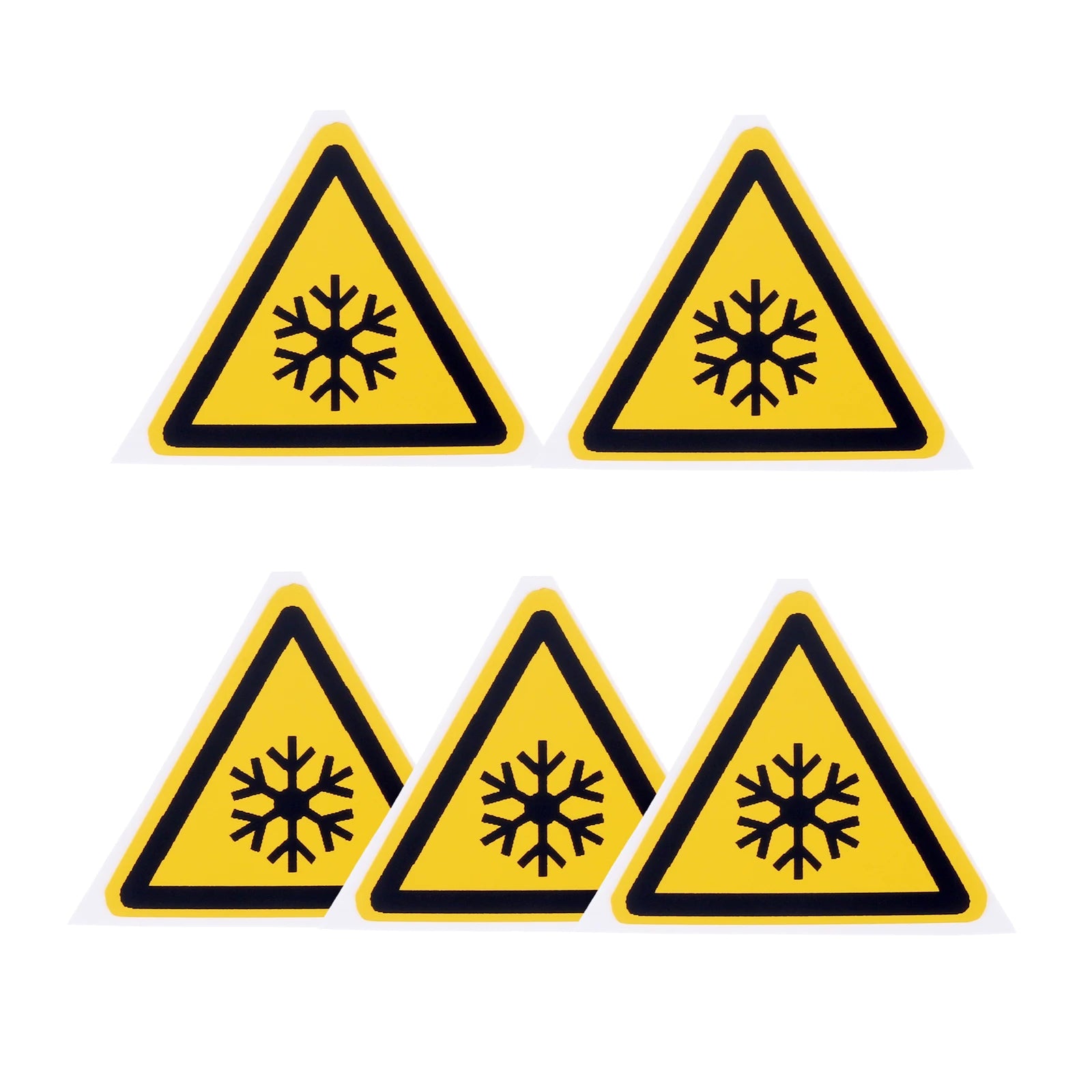 5Pc PVC Warning Signs Sticker Logo Security Safety Labels Water-Resistant Oil-Proof Warning Tag Wall Machine Sticker 25/50/100mm