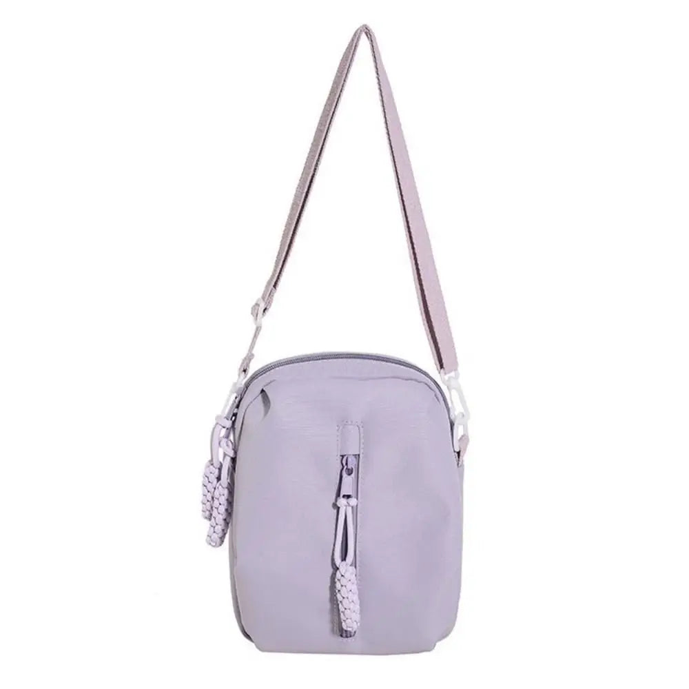 Creative Solid Color Kawaii Itabag Crossbody Bags Wallet Transparent Bags Small Item Bag Zipper Bag Shoulder Bag Girl