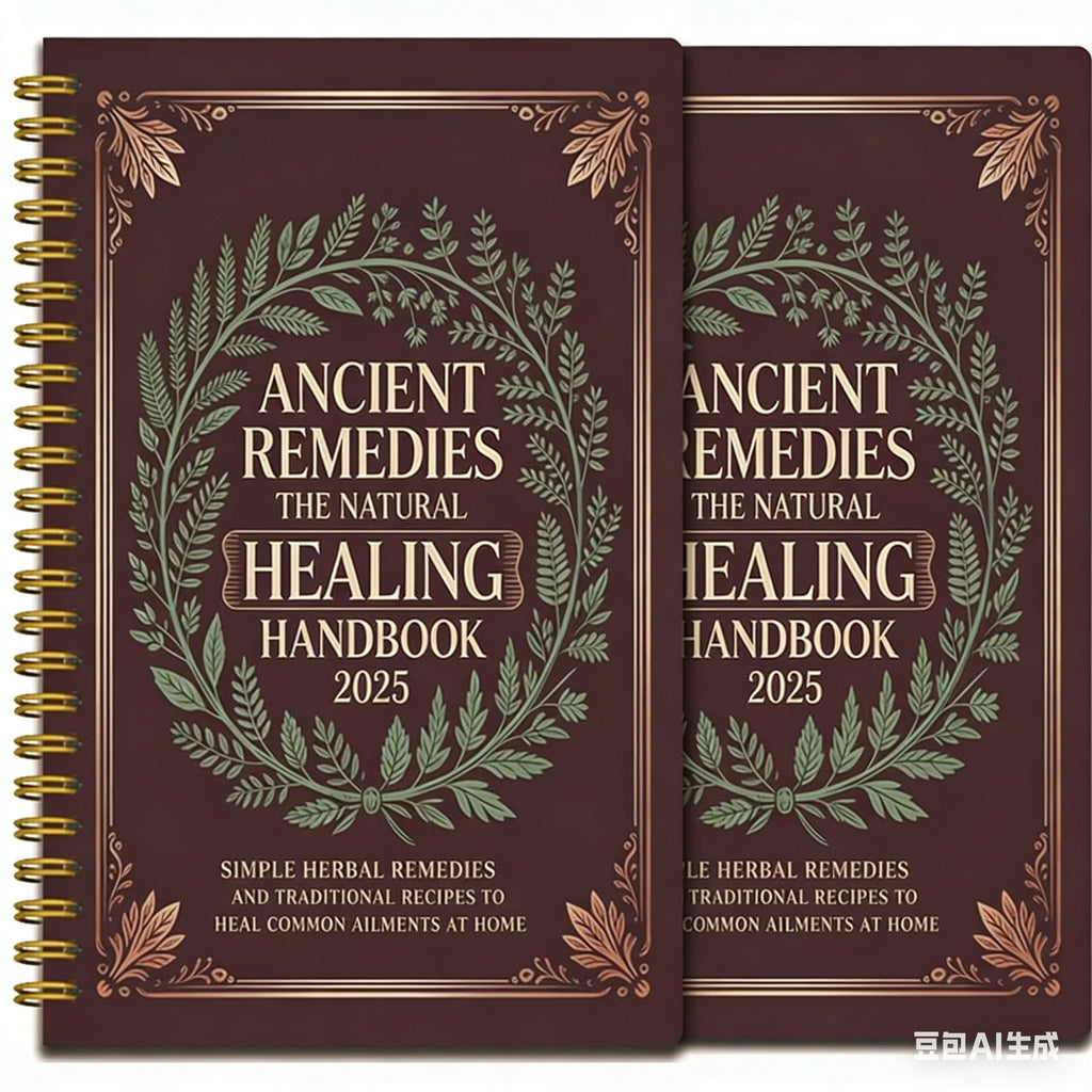 Natural Remedies Handbook with Ancient Cures for Family Health PP Cover Waterproof Notebook for Home Office Travel Gift