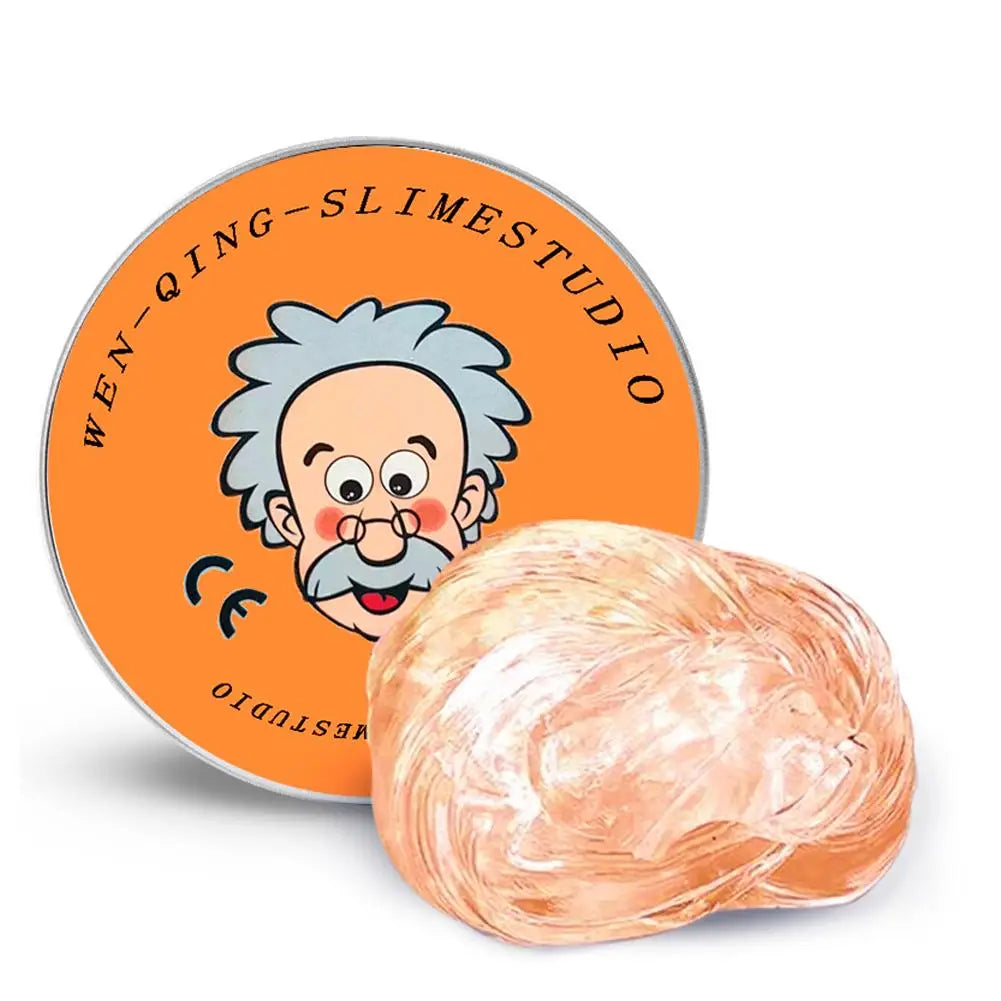 9 Colors Lab Putty Crystal Clear Glass (1 Pack) Best Thinking Smart Crazy Stress Putty with Tin, Sensory & Bouncing Toy