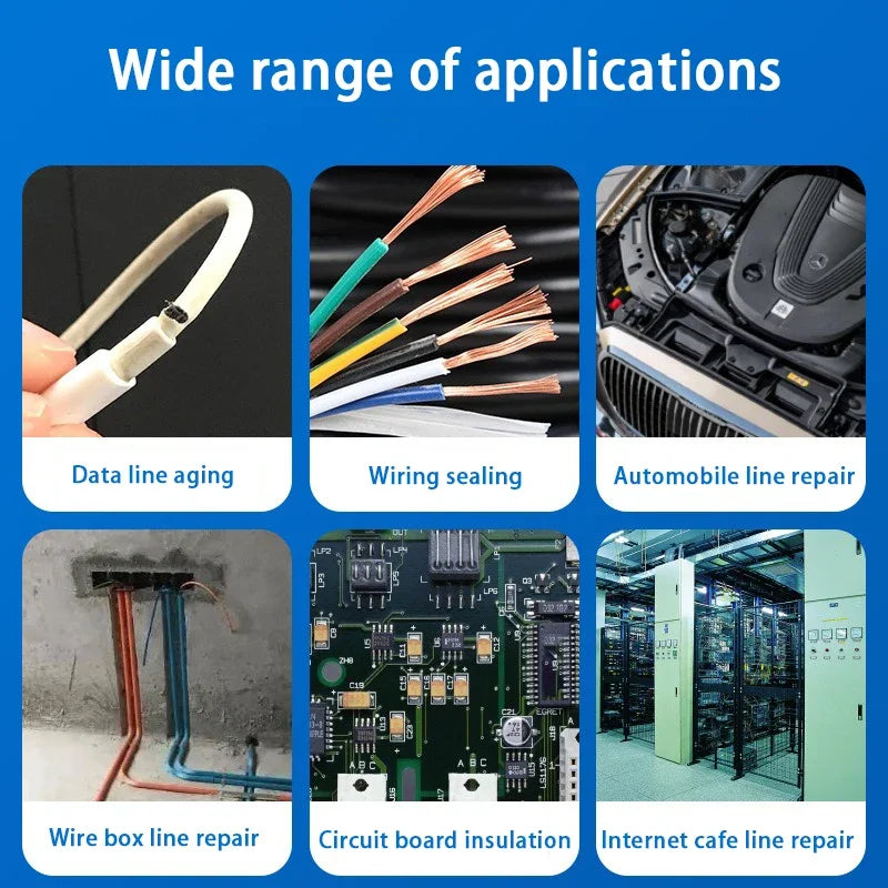Waterproof Liquid Electrical Tape Rubber Insulating Cable Wire Coat Glue 15/60ml Insulation Adhesives Sealer Home Fix Line Glue