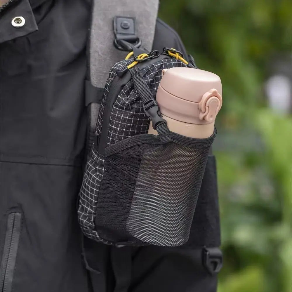 Outdoor Hiking Storage Bag Portable Water Cup Carrier Phone Bag Travel Sports Running Cycling Mountaineering Expand Backpack