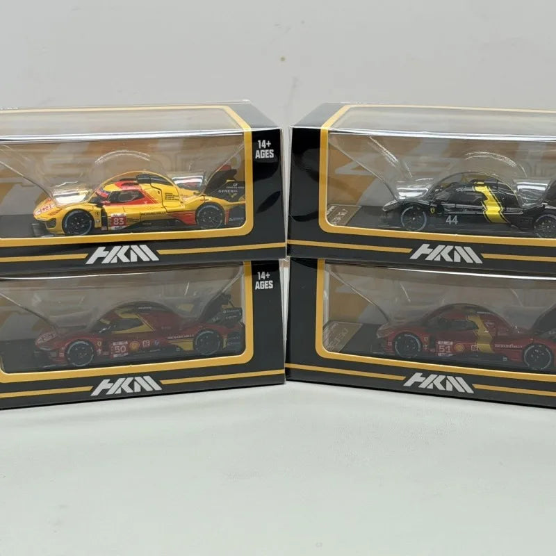 New Microturbo in Stock HKM 1:64 499P Hypercar Alloy Car Static Die Cast Vehicles Collection Model Car Toy