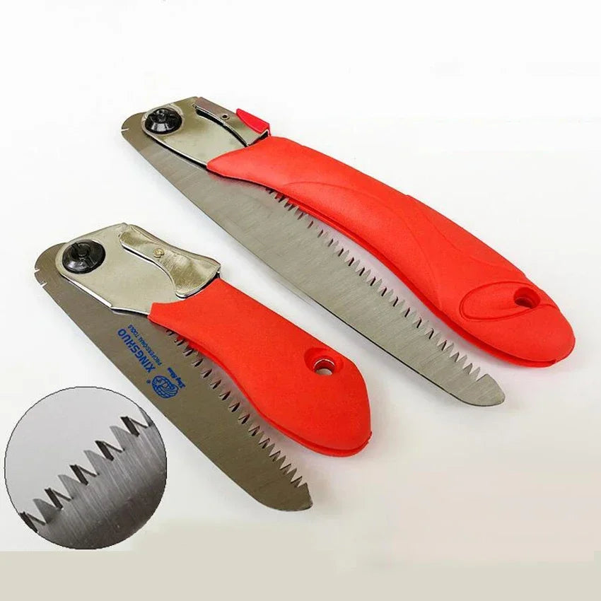 Portable Home Manual Pruning Hacksaws Garden Folding Trimming Saw Pruning Garden Household Anti-skip Hand Steel Sawing Tool, 미니톱