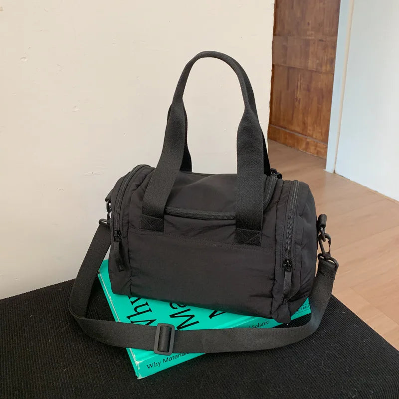 Large Capacity Commuting Crossbody Bags for Women Yoga Sports Shoulder Handle Bag Textured Casual and Versatile Bags for Travel