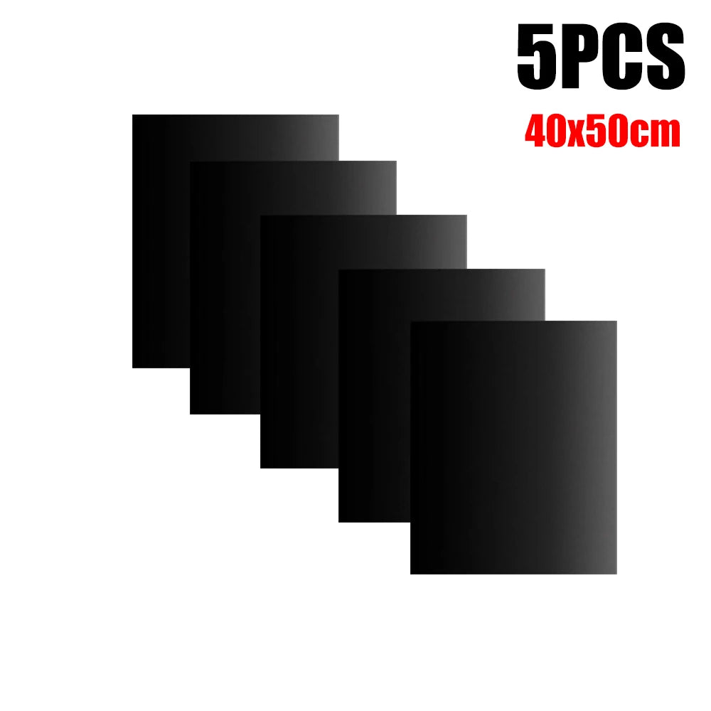 5/20PCS BBQ Grill Mat 40*50cm Baking Mat BBQ Tools Cooking Grilling Sheet Heat Resistance Outdoor Picnic Cooking Barbecue Tool