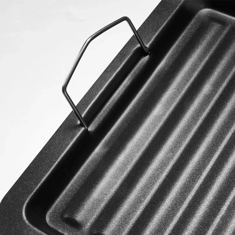 NEW High Quality Stainless Steel Grill Griddle Pan Outdoor Camping BBQ Tools Style Barbecue Non Stick Frying Steak Frying Pot