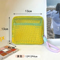 2026 Mini Coin Purse Portable Mesh Makeup Bag Dopamine Mesh Cloth Money Lipstick Eyeshadow Storage Bag for Travelling Shoping