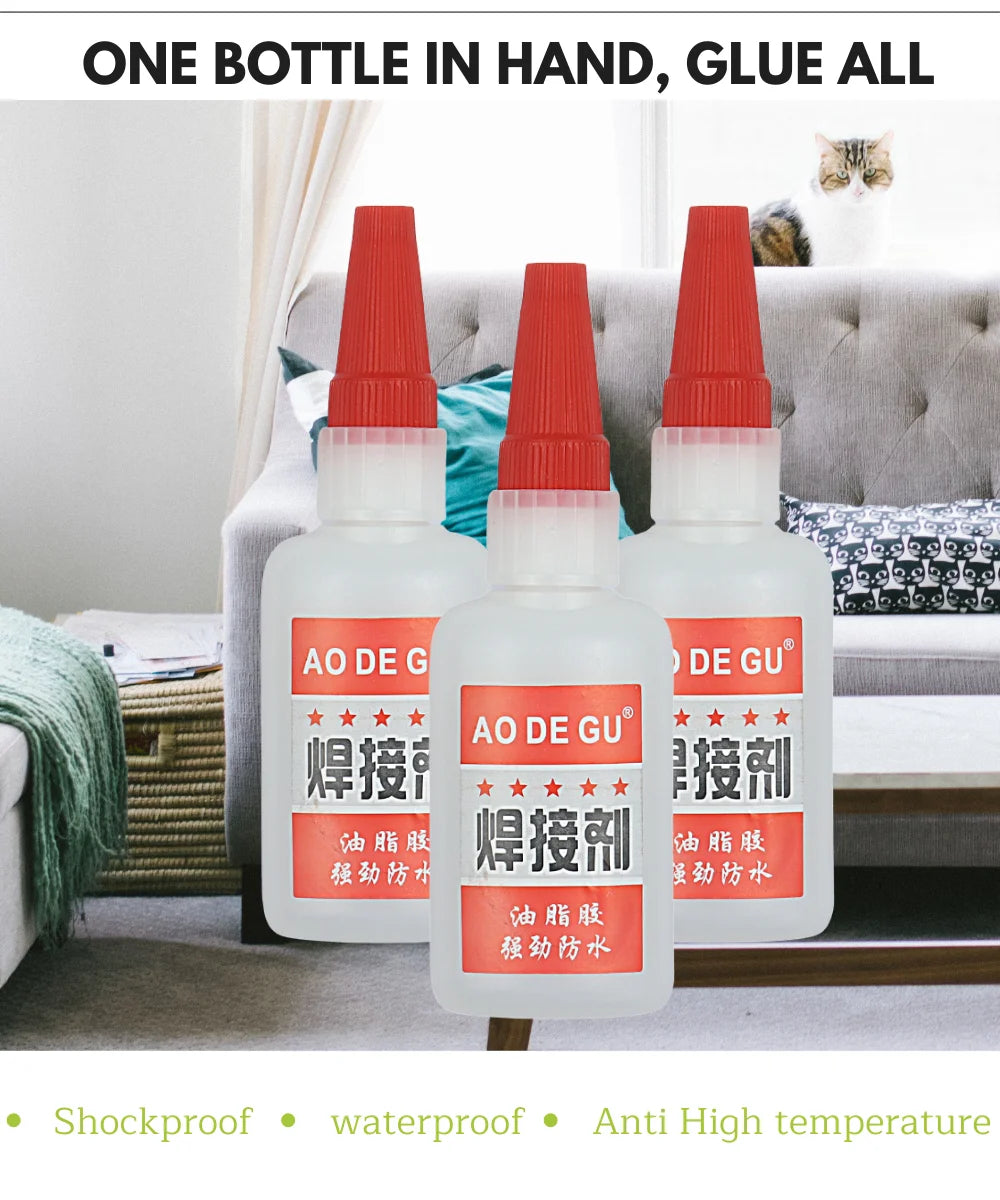 20g / 50g Universal Welding Super Glue Plastic Wood Metal Rubber Tire Shoes Repair Glue Soldering Extra Strong Adhesive