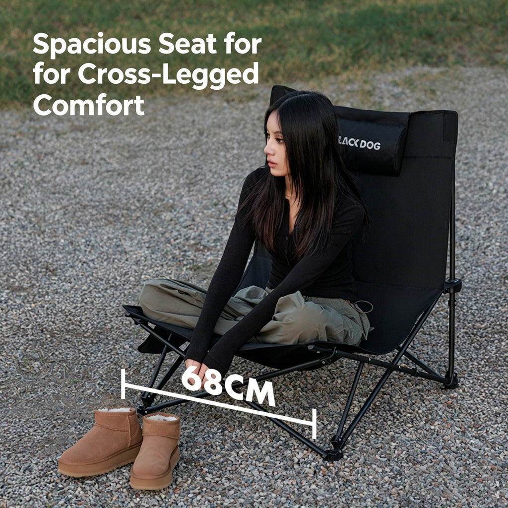 Blackdog Camping Chair With Pillow Lounge Office Nap Home Use Recliner Outdoor Foldable Beach Fishing Tourist Chairs