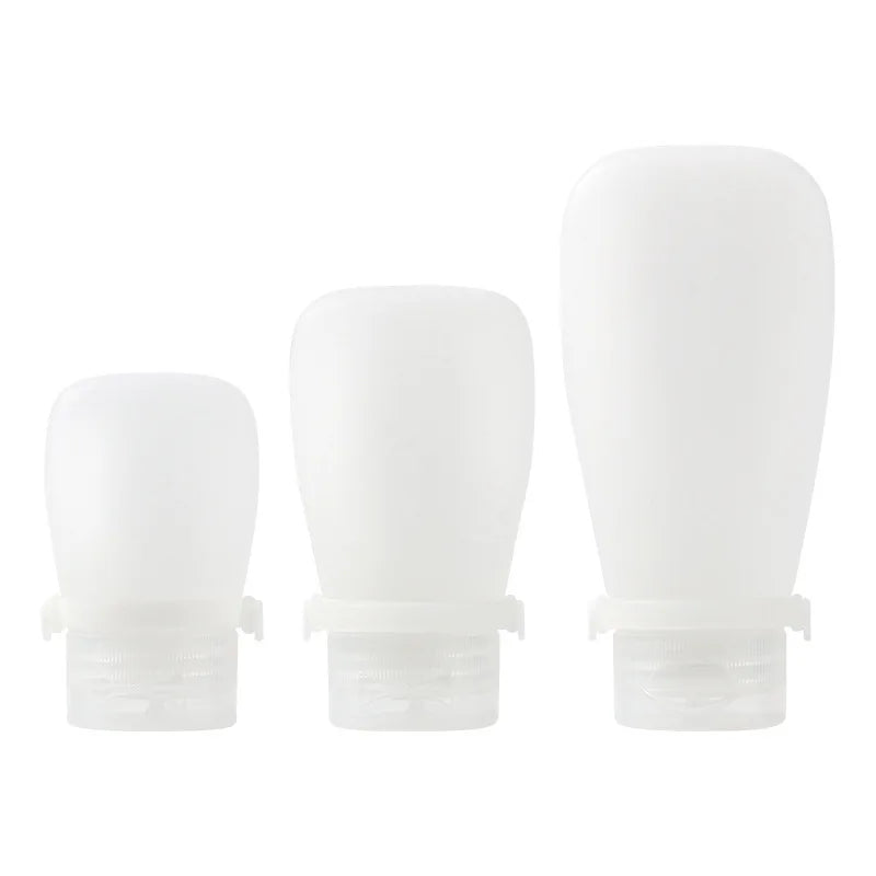 10PCS 30/60/90ml Empty Refillable Silicone Travel Soft Squeeze Tube Leakproof For Shampoo Lotion Bottle Portable Container