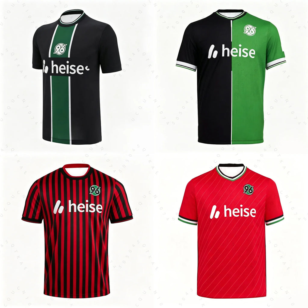 Hannover 26-27 Hannover Soccer Jersey T-Shirts Summer Men's Kids German Football Training & Match Set T Shirt Kid Adult Jersey