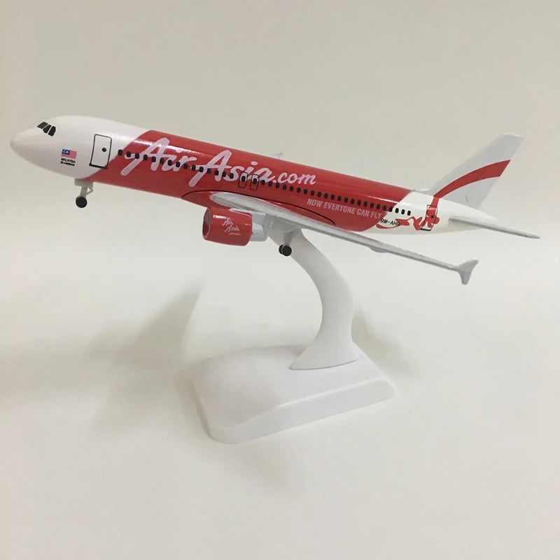 JASON TUTU 20CM Air Asia Airbus A320 Aircraft Model Planel Airplane Metal Diecast Planes Collect Gifts