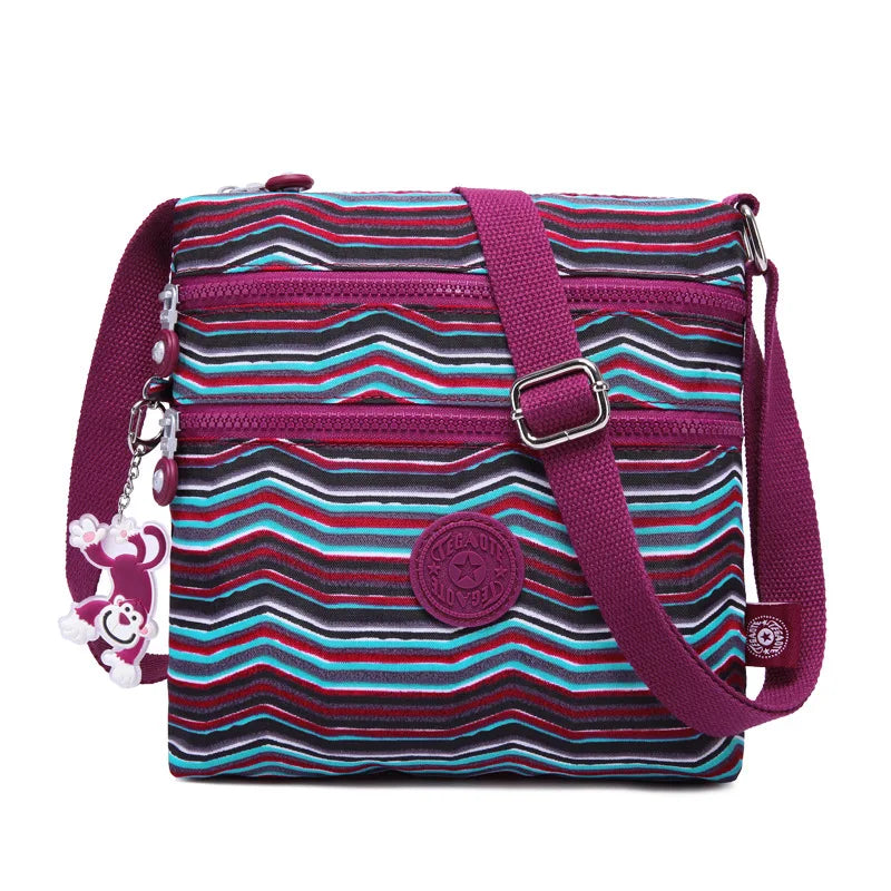 TEGAOTE Girls Shoulder Bag Designer Luxury 2025 Nylon Waterproof Crossbody Side Bags for Women Messenger Purse Flap Bolsa