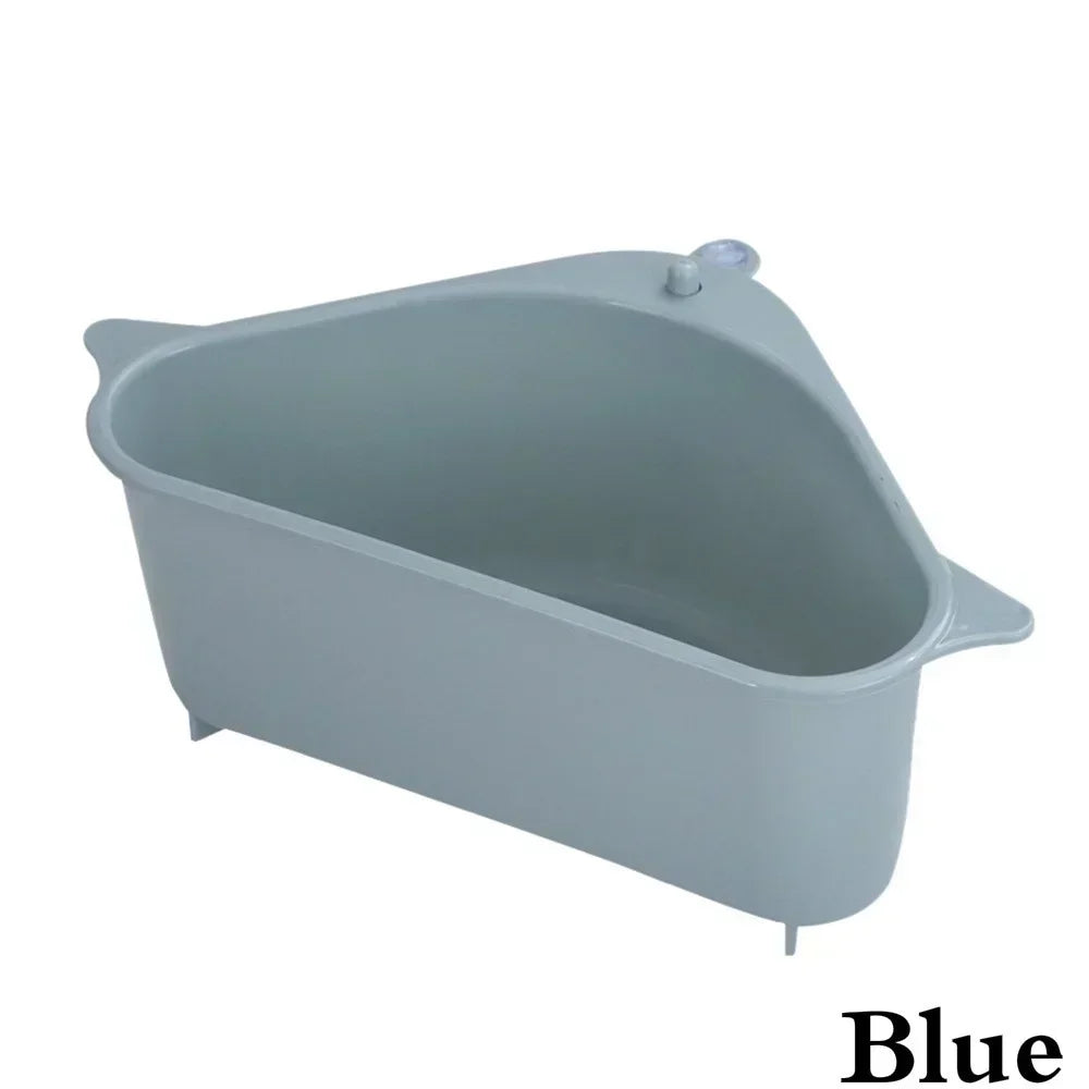 Kitchen Sink Drain Basket Stainless Steel Triangle Food Vegetables Peel Egg Filter Storage Organizer Kitchen Shelf Rack Drainier