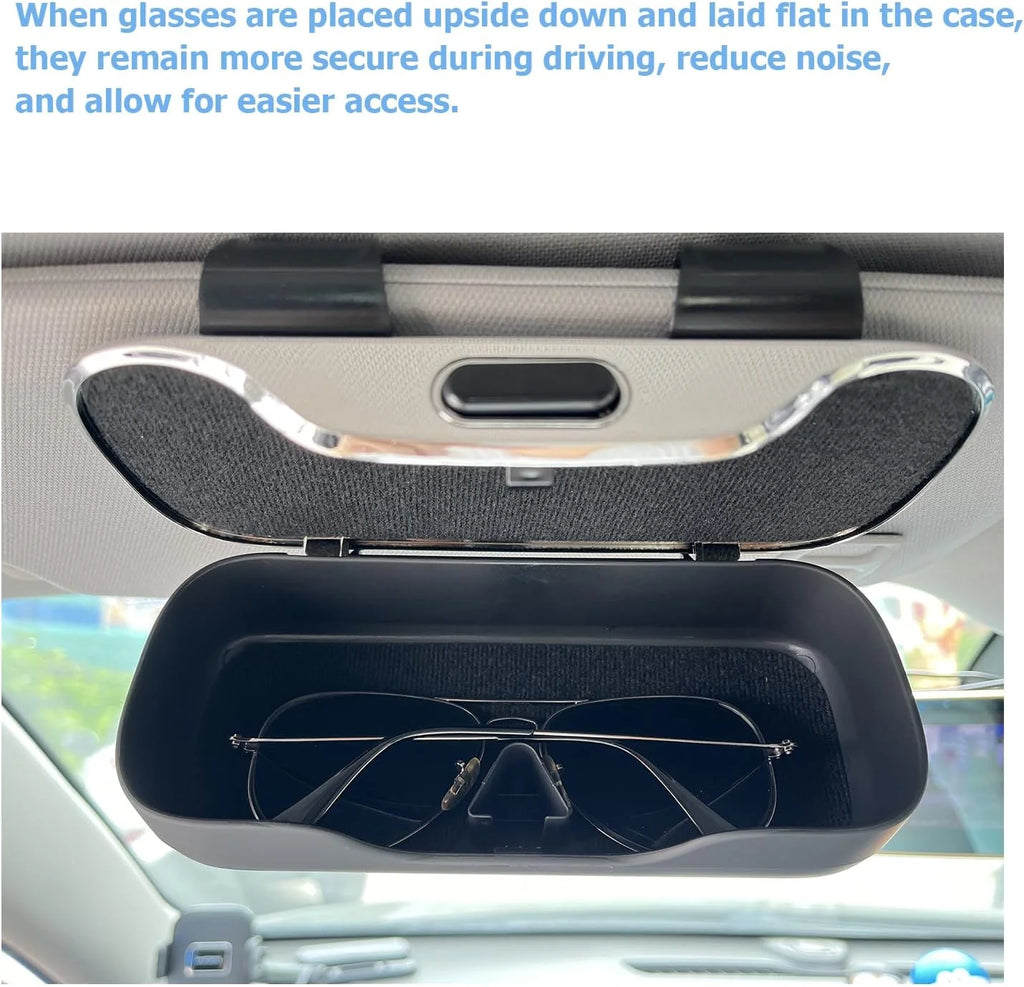 Car Glasses Box Portable Car Sunglasses Holder In The Car Driving Glasses Holder Eyeglass Case Sun Visor Car Lenses Holder