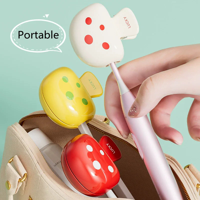 Travel toothbrush cover Dust-proof mushroom toothbrush head protective clip Household outdoor protective cap