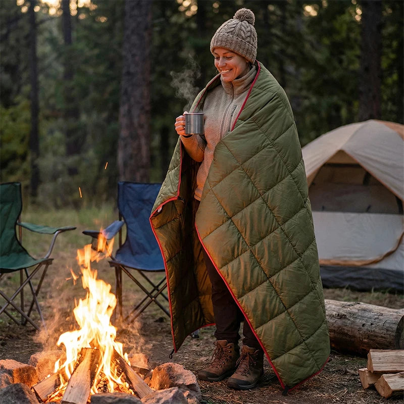 Camping Lightweight Travel Blanket Winter Summer Four Seasons Camping Mat For Winter Travel Camping Skiing