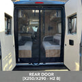 RV Rear Door Insect Screen Flyscreen Anti-Insect Mesh Mosquito Net for Fiat Ducato Peugeot Boxer Citroen Relay Campervan Curtain