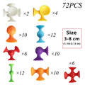 Montessori Animal Silicone Soft Building Blocks Children Toys DIY Suction Cup Assembly Construct Sensory Play Educational Toys