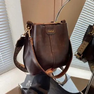 Fashionable High-End Diaper Bag Square Satchels Shopper For Ladies Original Retro Textured Leather Classic Luxury