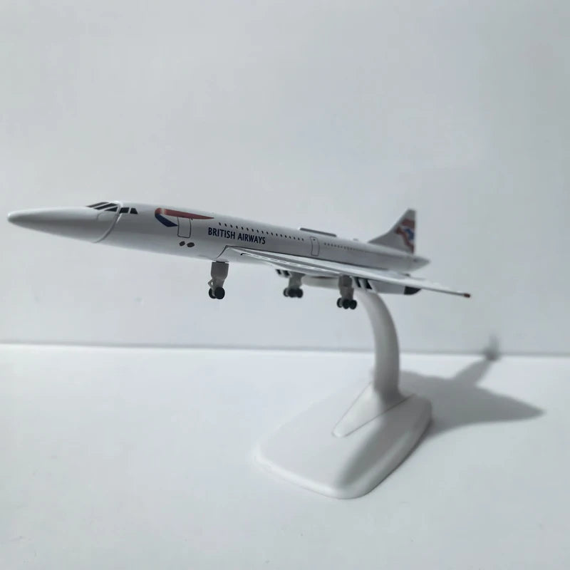 JASON TUTU 20CM Diecast Metal Planes British Airways Concorde Aircraft Model Planel Airplane Collect Gifts