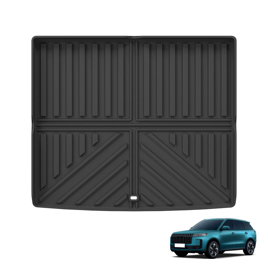 Smabee Right Drive for Chery Jaecoo J5/E5 EV Version RHD 2025 2026 Car Floor Mats Cargo Liner Trunk Pad TPE Accessories Black