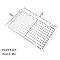 Stainless Steel Grill Plate Barbecue Cooking Mesh Shelf Non-stick Cooling Rack BBQ Tray Baking Tray