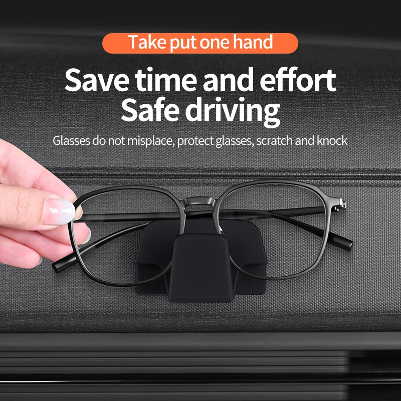 New Sun Visor Glasses Holder Car Sunglasses Clip Data Cable Storage Holder Car Sunglasses Holder Eyeglasses Clips Accessories