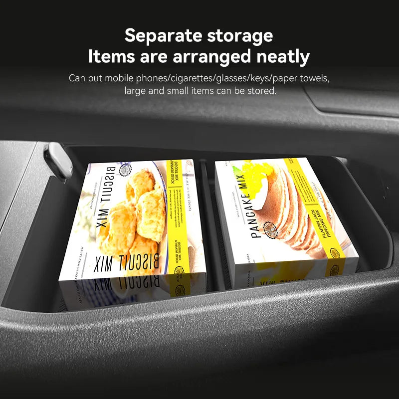 For Toyota BZ4X 2026 RHD Center Console Lower Storage Box Anti-Slip TPE Organizer Tray Right Hand Drive Car Interior Accessories