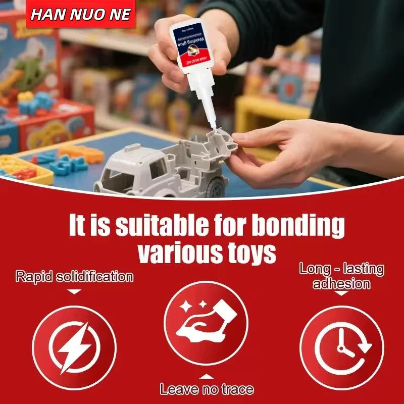 Super Glue Transparent Strong Adhesive Fast-Drying Cyanoacrylate Glue Suitable for Wood, Rubbegr, Leather, Plastic, DIY