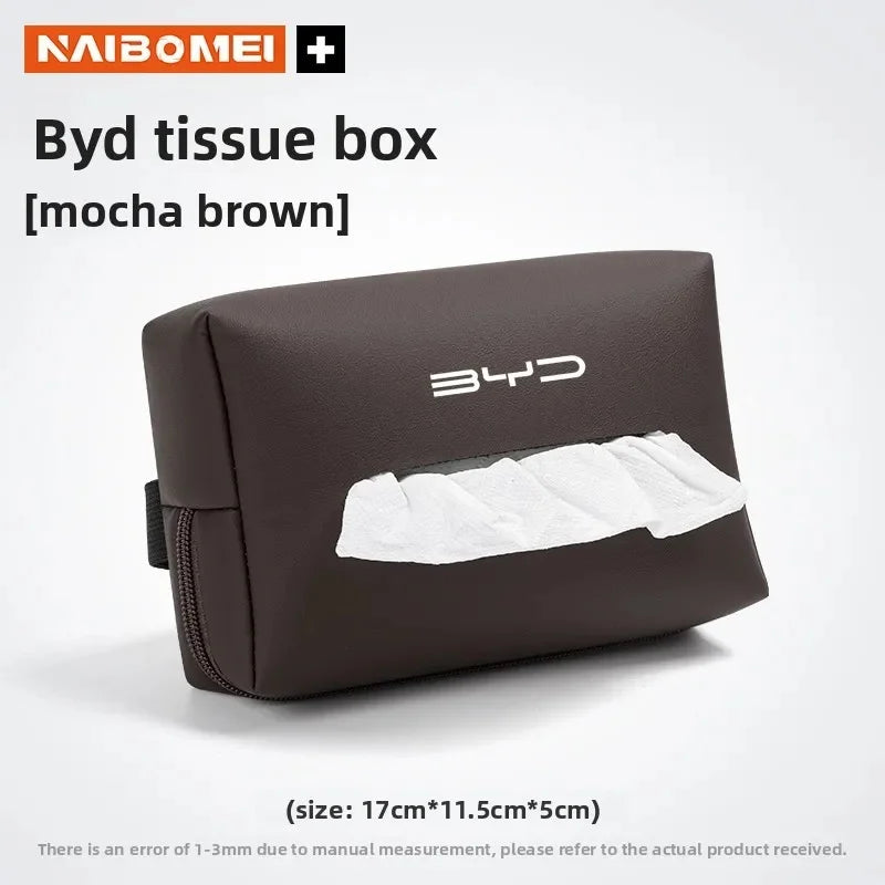 Anti-Scratch Car Armrest Tissue Box for BYD Seal Dolphin Yuan Plus Seal U Frigate 07 Tang EV Han EV Song Pro Auto Accessories