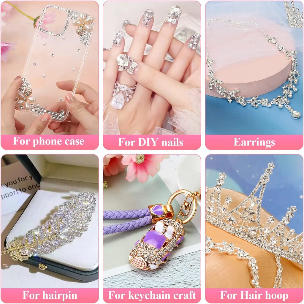 25-piece set of Mini B7000 Portable Mobile Phone Jewellery Adhesive (15g/0.5 fl. oz) – Clear and Waterproof