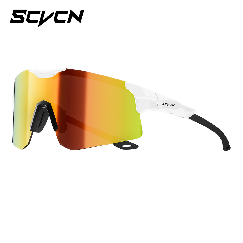 SCVCN Sports Sunglasses Cycling Glasses MTB Riding Speed Skating UV400 Fishing Goggles Man Woman Bike Bicycle Hiking Eyewear