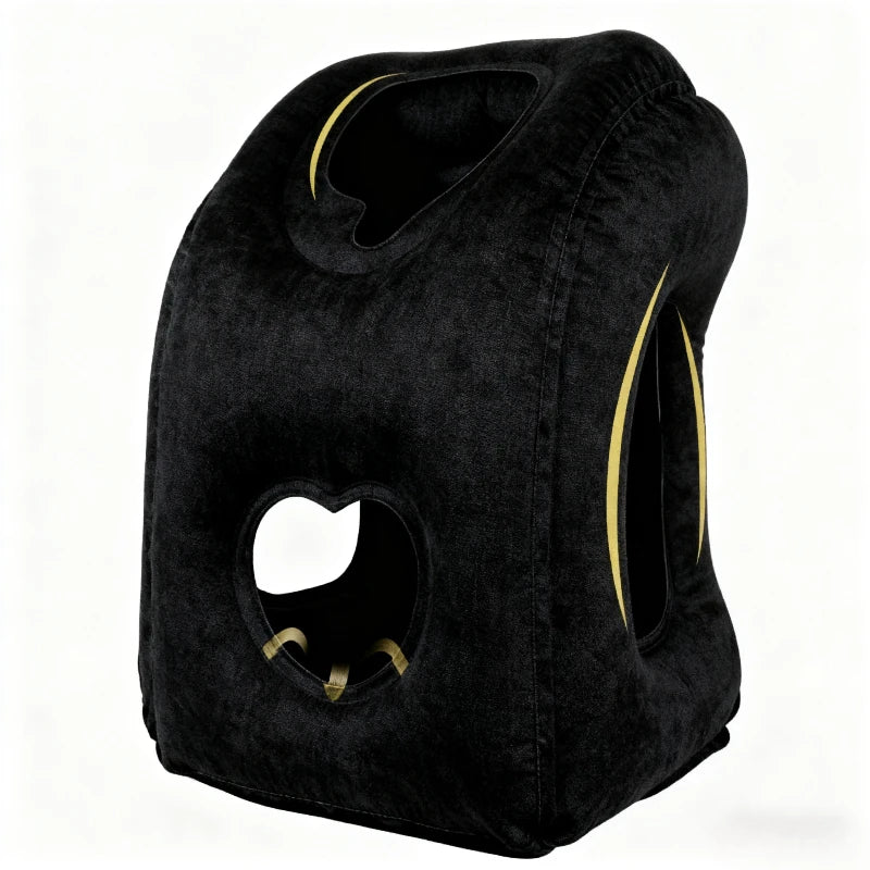 1pc Inflatable Travel Pillow with Patented Valve Design-Adjustable Neck & Head Support, Lightweight,Thanksgiving,Christmas gift